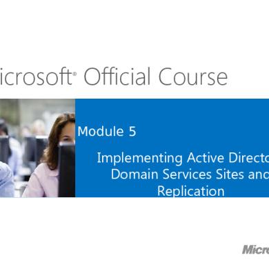 Microsoft Official Course: Implementing Active Directory Domain ...